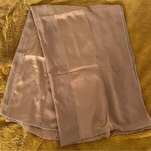 Chiffon and silk hijab / scarf with golden bedazzle trim